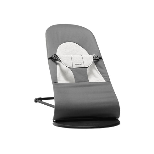 BabyBjörn Baby Bouncers Balance Soft- Woven/ Jersey, Dark Grey/Grey